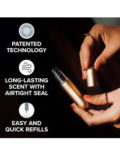 Atomizador de Perfume Travalo Classic HD 4.8ml Oro - A Prueba de Fugas 2