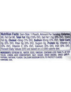 Mayonesa Kraft Real Individual 12 g - Paquete de 500 unidades 2