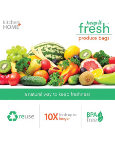 Bolsas Reutilizables Kitchen Home - 30 Bolsas Sin BPA 1 Galón 2