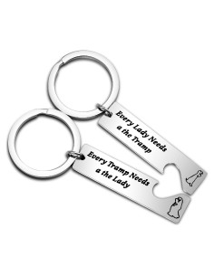 Llavero Pareja Dama y Vagabundo FEELMEM Regalo Aniversario