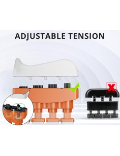 Fortalecedor de Dedos KDG 3 Paquete Ajustable 1,36-5,44 kg 2