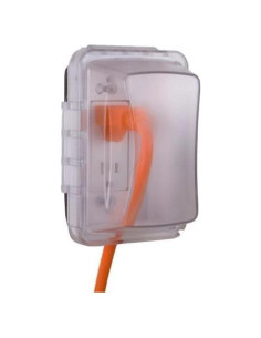 Cubierta de Enchufe Eléctrico TayMac MM410CW 1-Gang Transparente