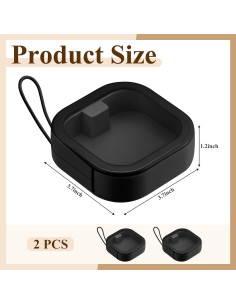 Organizador de Lazos para el Cabello Kathfly - 2 Piezas Negro 2