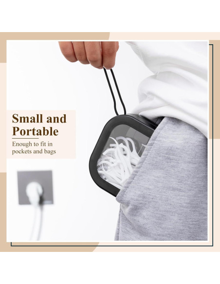 Organizador de Lazos para el Cabello Kathfly - 2 Piezas Negro Organizador de Lazos para el Cabello Kathfly - 2 Piezas Negro