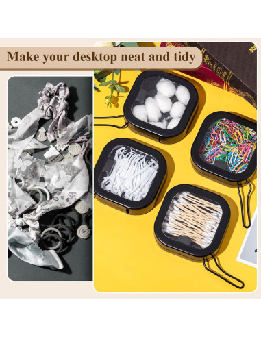 Organizador de Lazos para el Cabello Kathfly - 2 Piezas Negro