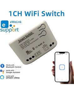 Módulo Interruptor WiFi Inteligente Newgoal 1 Canal 3500W 2