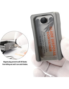 Contenedor de Desecho de Cuchillas NEWISHTOOL 9mm y 18mm 2