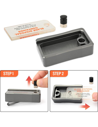 Contenedor de Desecho de Cuchillas NEWISHTOOL 9mm y 18mm