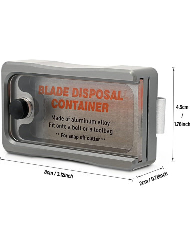 Contenedor de Desecho de Cuchillas NEWISHTOOL 9mm y 18mm