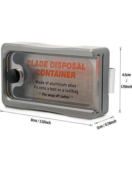 Contenedor de Desecho de Cuchillas NEWISHTOOL 9mm y 18mm