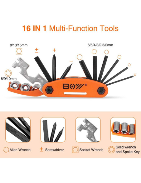 Kit de Reparación de Bicicleta XCH Robots con Bomba y Parches
