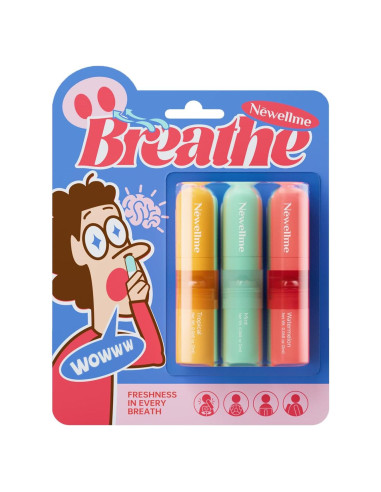 Bastón Nasal Aromaterapia NEWELLME - 3 Aromas Refrescantes