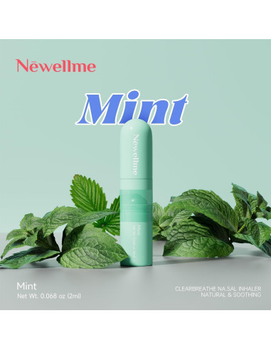 Bastón Nasal Aromaterapia NEWELLME - 3 Aromas Refrescantes