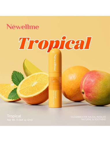 Bastón Nasal Aromaterapia NEWELLME - 3 Aromas Refrescantes