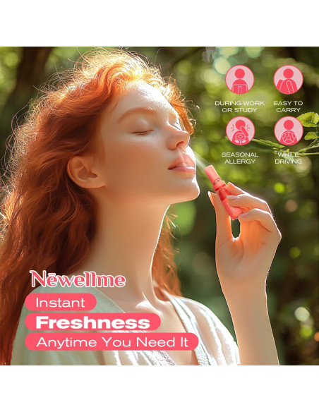 Bastón Nasal Aromaterapia NEWELLME - 3 Aromas Refrescantes