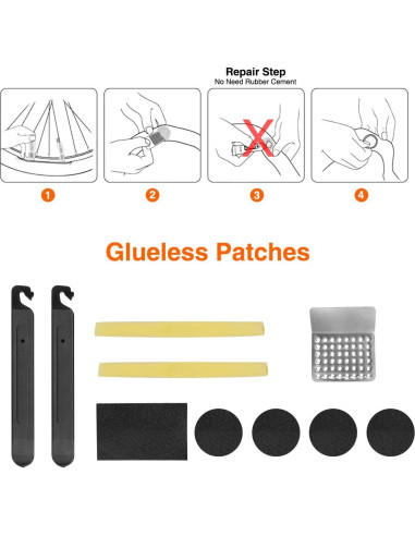 Kit de Reparación de Bicicleta XCH Robots con Bomba y Parches