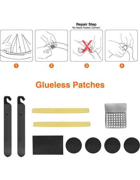 Kit de Reparación de Bicicleta XCH Robots con Bomba y Parches