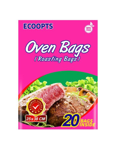 Bolsas de Cocción ECOOPTS 20 PCS 25x38 cm para Horno y Microondas