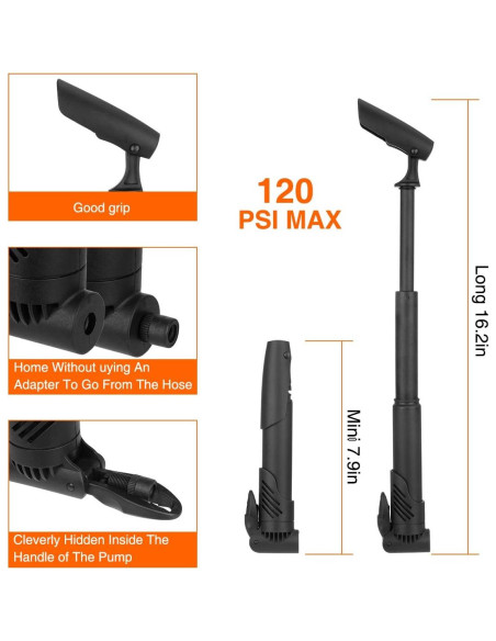 Kit de Reparación de Bicicleta XCH Robots con Bomba y Parches