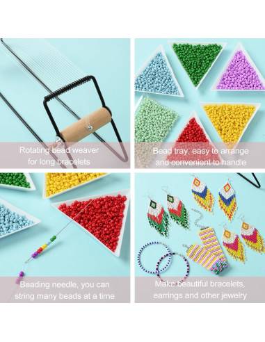 Kit de telar de cuentas MULTIONS 10566 PCS para joyería