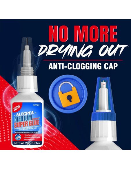 Pegamento CA Medio 20g ALECPEA - Adhesivo Multiusos Rápido