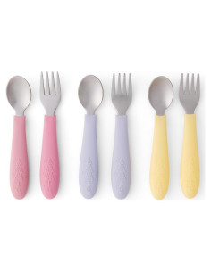 Cubiertos para Niños Elk and Friends - 6 Piezas de Acero Inoxidable