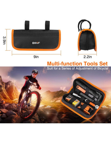 Kit de Reparación de Bicicleta XCH Robots con Bomba y Parches