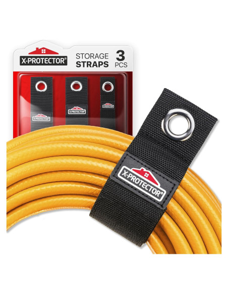 Correas de Almacenamiento X-Protector - Paquete de 3 - Soporte de Cable para Garaje