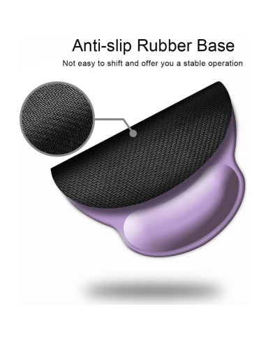 Almohadilla Ergonómica para Ratón DOOKE Púrpura 24.9x23.1cm