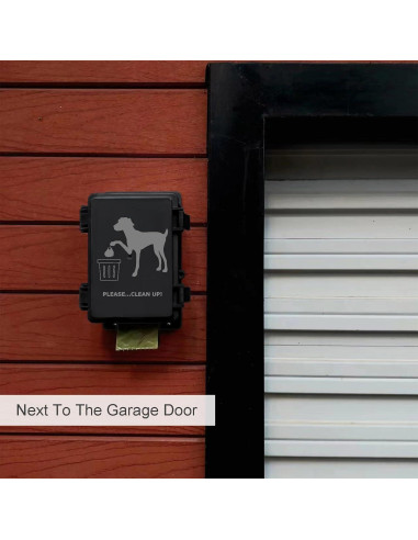 Dispensador de bolsas para excremento de perro Onybte negro impermeable