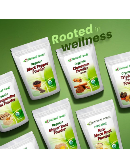 Polvo de Raíz de Maca Orgánica Z Natural Foods 454g