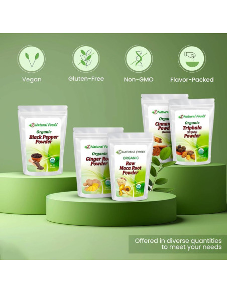 Polvo de Raíz de Maca Orgánica Z Natural Foods 454g