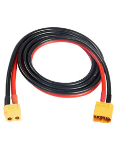 Cable de Extensión XT60 12AWG 0.5M Cobre Estañado CY