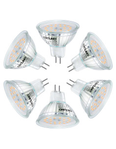 Bombilla LED DiCUNO GU5.3 12V 5W Blanco Cálido 2700K Paquete de 6