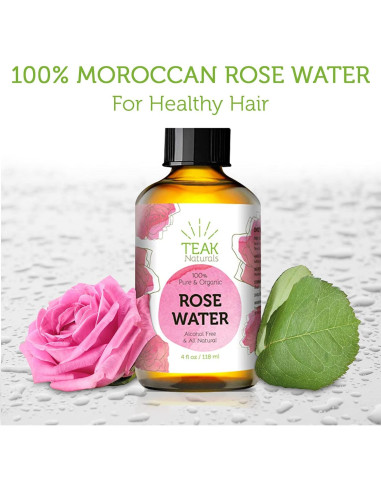Tónico de Agua de Rosa Natural Teak Naturals 118 ml
