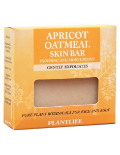 Jabón de Avena con Albaricoque Plantlife 127g - Hidratante