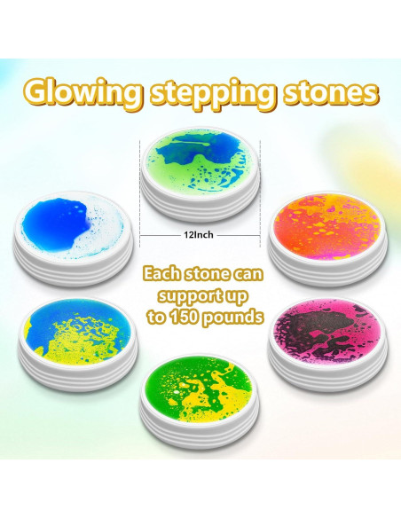 Piedras de Paso Iluminadas Onyoloy - Redondas, Antideslizantes