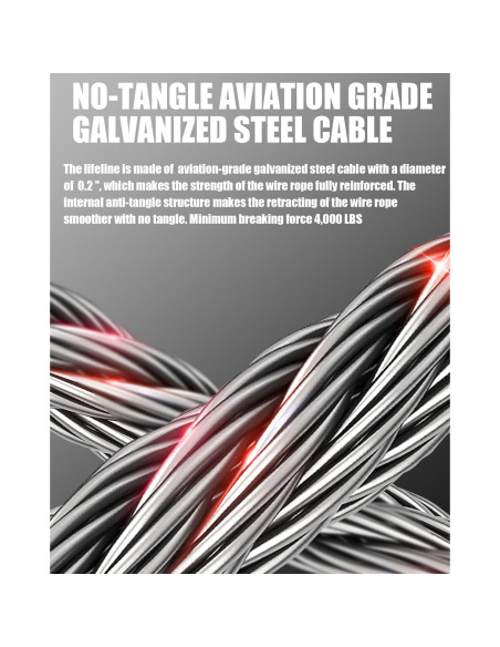 Absorbedor de Choque Shemior 15m Retráctil Seguridad