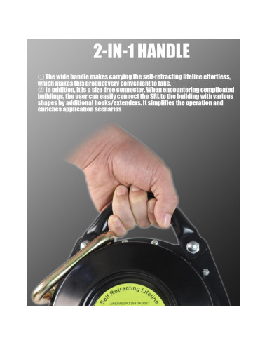 Absorbedor de Choque Shemior 15m Retráctil Seguridad