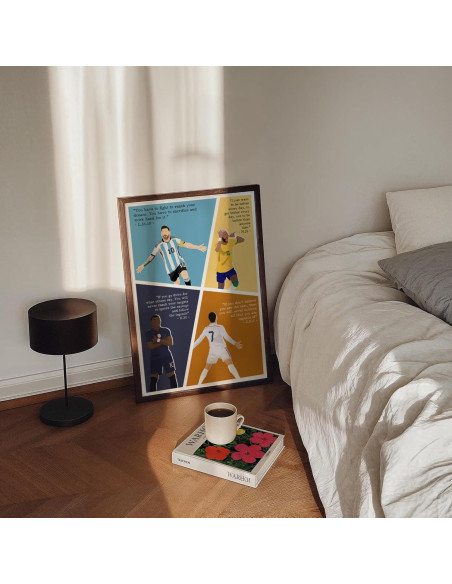 Arte Motivacional de Fútbol LOLUIS Sin Marco 20x25cm