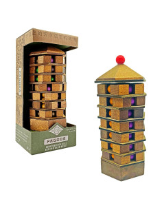 Rompecabezas 3D de Madera Proyecto Genio Pagoda China 9x7x19cm