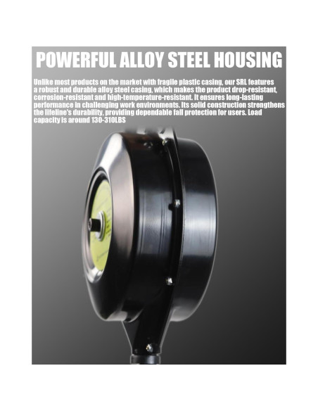 Absorbedor de Choque Shemior 15m Retráctil Seguridad