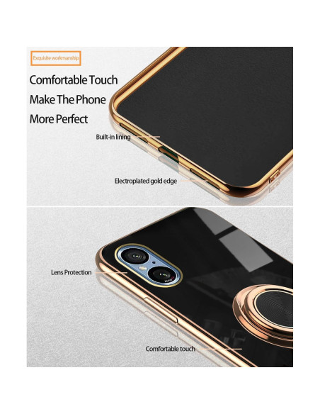 Funda para Sony Xperia 10 VI Hlgcokro con Soporte Magnético