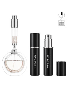Atomizador de Perfume Recargable Travalo Essenti Negro 5ml