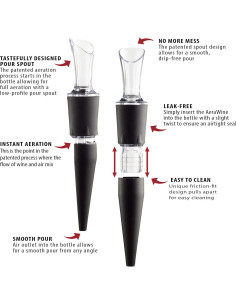 Aerador y Vertedor de Vino AeraWine Infusion - Paquete de 2 2