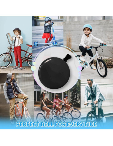 Timbre de Bicicleta TC TCBIERO 95dB | Sonido Fuerte | 4 Colores
