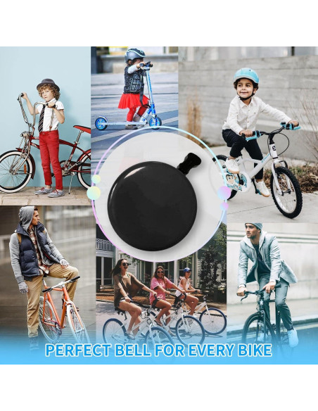 Timbre de Bicicleta TC TCBIERO 95dB | Sonido Fuerte | 4 Colores