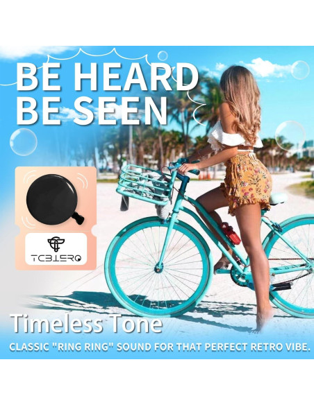 Timbre de Bicicleta TC TCBIERO 95dB | Sonido Fuerte | 4 Colores