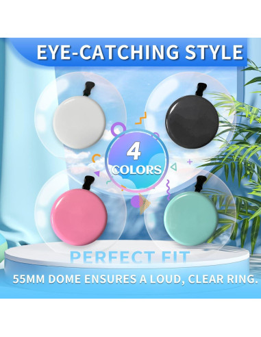 Timbre de Bicicleta TC TCBIERO 95dB | Sonido Fuerte | 4 Colores