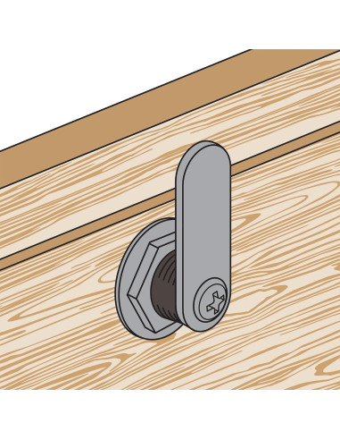 Cerradura de Cajón Prime-Line U 9945KA Acero Inoxidable 2.86 cm